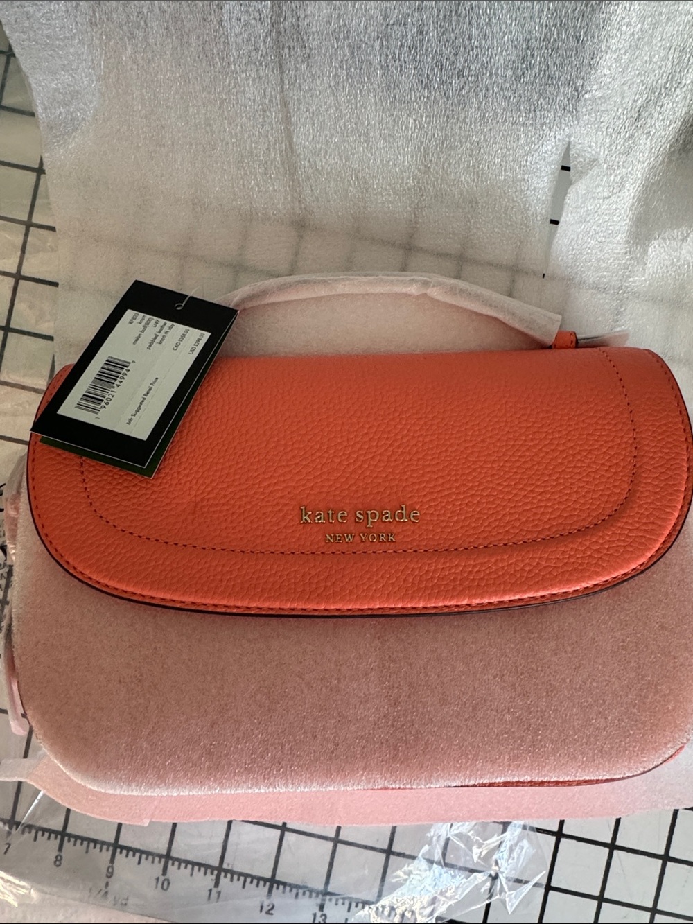kate spade knott  leather flap crossbody